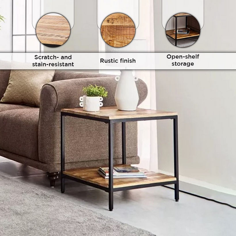 Vendra Rodi Solid Wood End Table - Image 6
