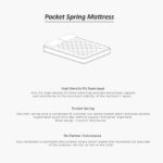 SleepEase iOasis 3 Zone Pocket Spring Single Mattress - 90x190x20 cm