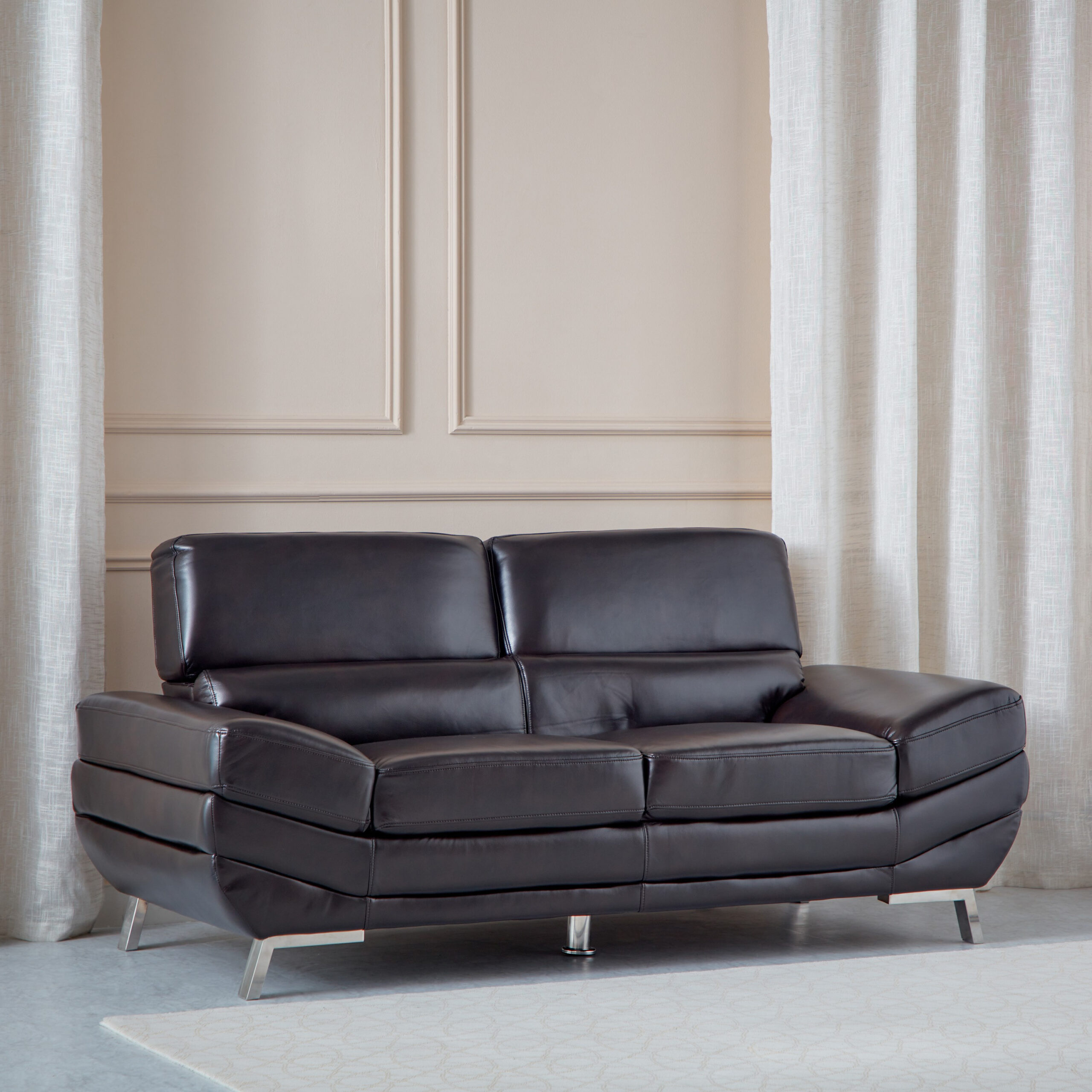 Salerno 2-Seater Faux Leather Sofa