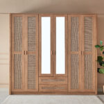 Java 6-Door Wardrobe with 2 Mirrors