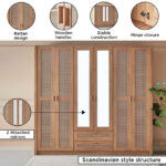 Java 6-Door Wardrobe with 2 Mirrors
