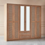 Java 6-Door Wardrobe with 2 Mirrors