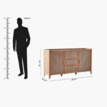 Java 3-Door Sideboard Buffet