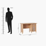 Java 1-Drawer Study Desk with Door