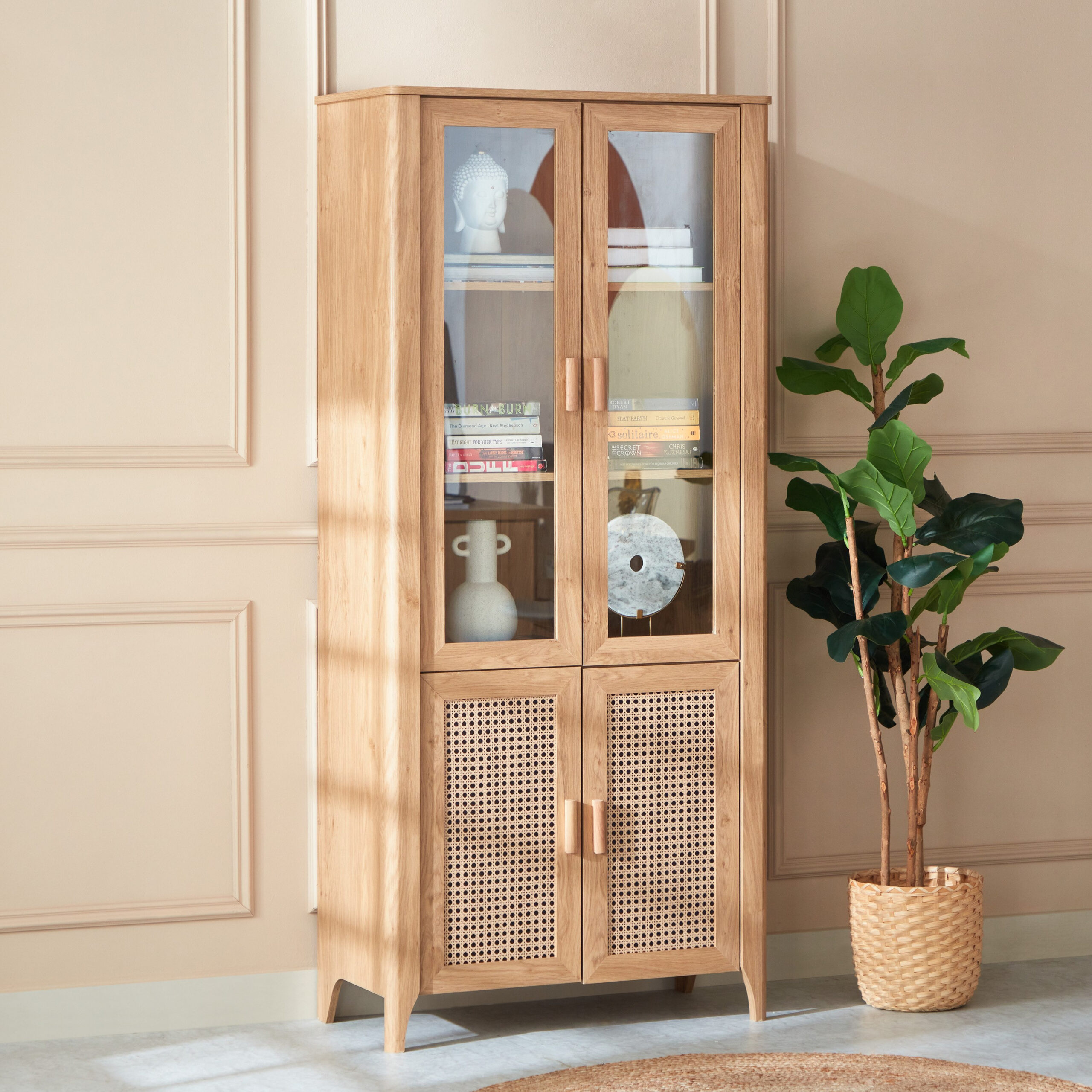 Java 4-Door Bookcase