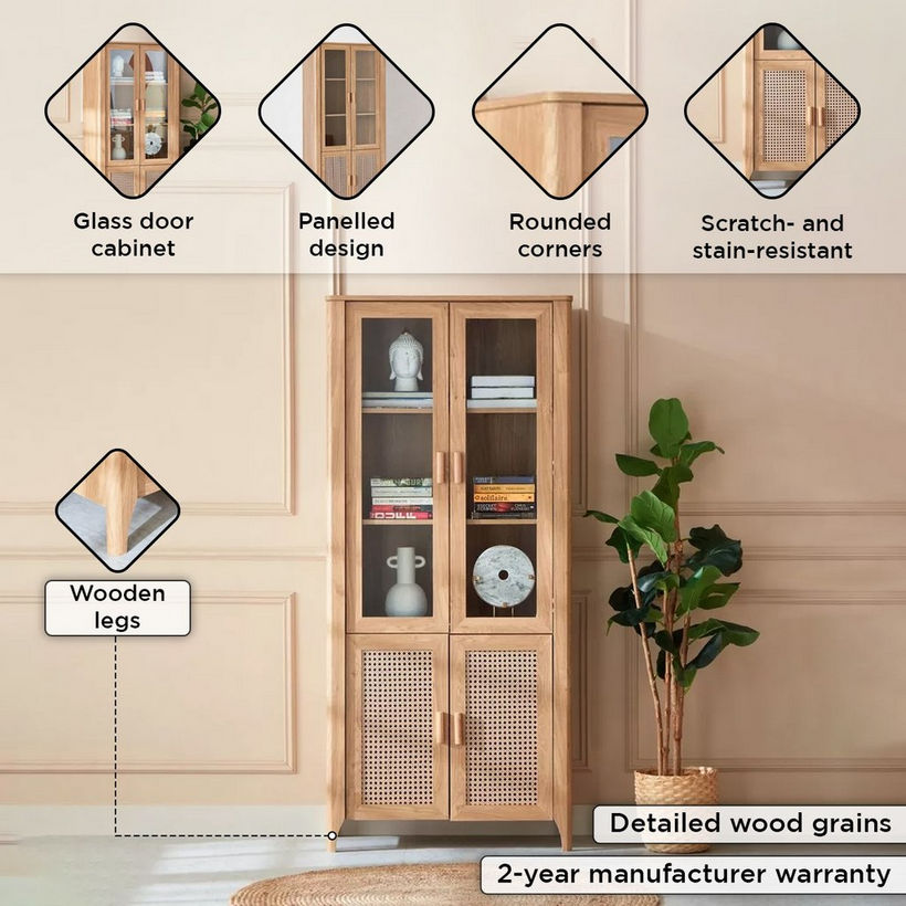 Java 4-Door Bookcase - Image 5