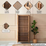 Java 4-Door Bookcase
