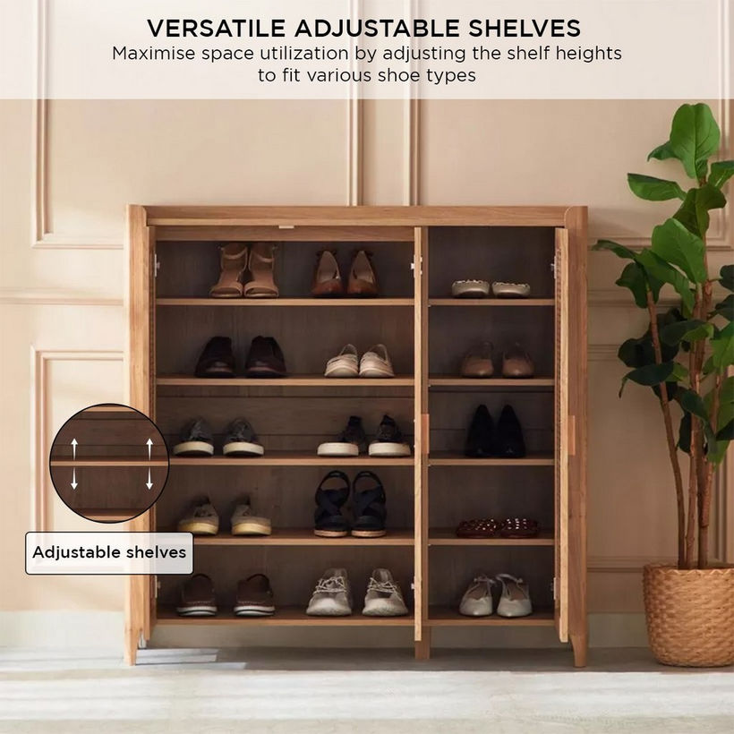 Java 26-Pair Shoe Cabinet with 3 Doors - Image 9