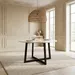 Vendra Blake Genuine Marble Top 6-Seater Round Dining Table - Image 6