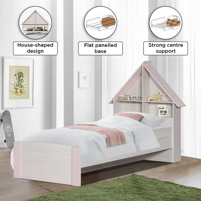 Anna Single Bed with Headboard Storage - 90x200 cm - Image 5