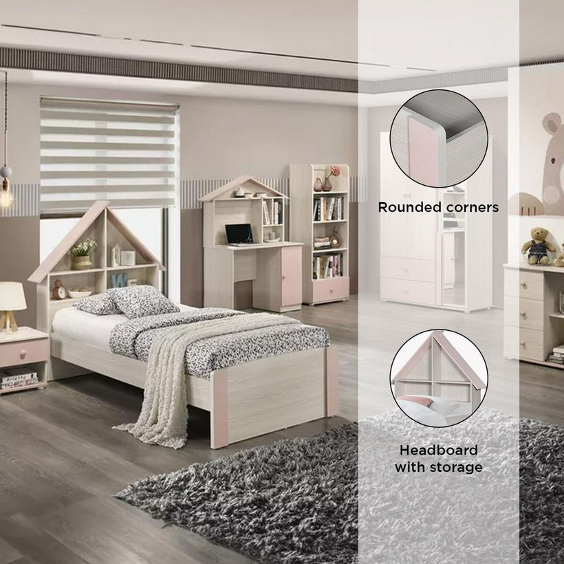 Anna Single Bed with Headboard Storage - 90x200 cm - Image 6