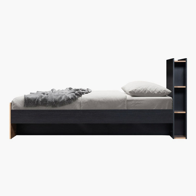 Jordan Single Smart Bed with Headboard Storage - 90x200 cm - Image 11