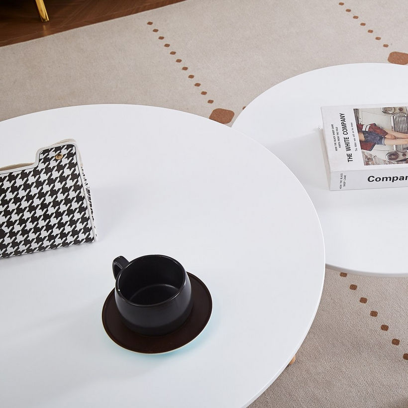 Toto 2-Piece Coffee Table Set with Solid Wood Legs - Image 3