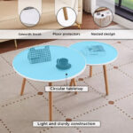 Toto 2-Piece Coffee Table Set with Solid Wood Legs