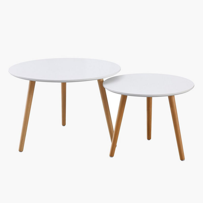 Toto 2-Piece Coffee Table Set with Solid Wood Legs - Image 9