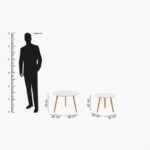 Toto 2-Piece Coffee Table Set with Solid Wood Legs