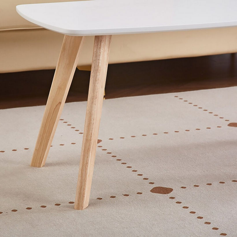 Toto Coffee Table with Solid Wood Legs - Image 4