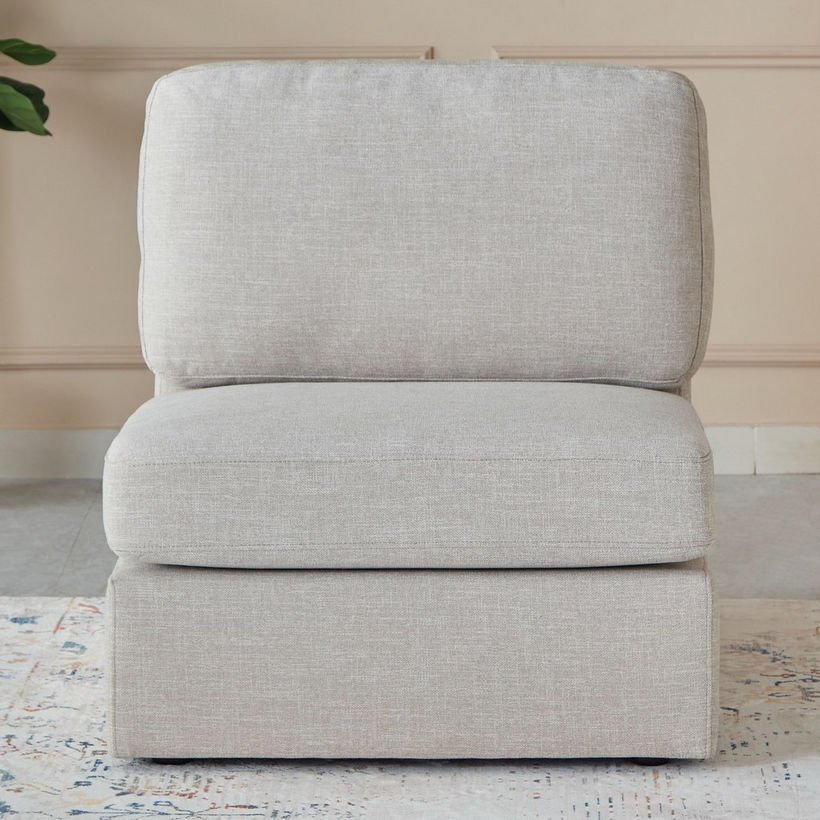 Imodular 1-Seater Fabric Armless Chair - Image 3