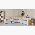 Imodular 1-Seater Fabric Armless Chair