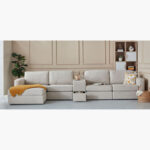 Imodular 1-Seater Fabric Armless Chair