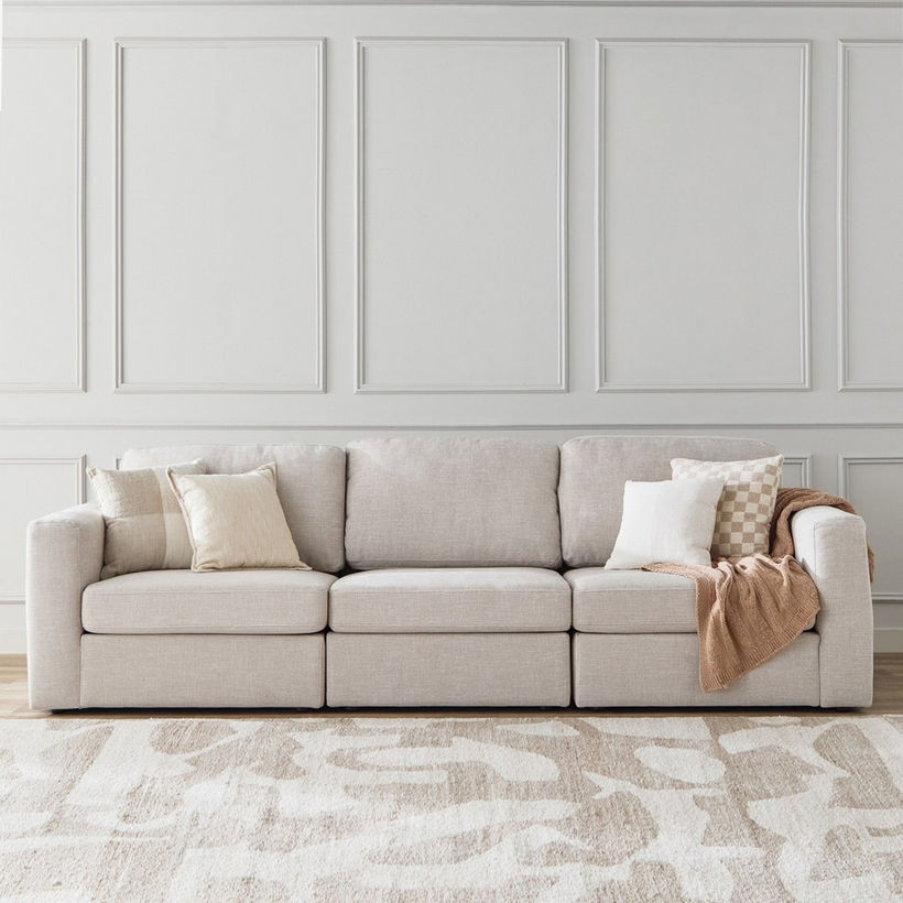 Imodular 1-Seater Fabric Armless Chair - Image 20