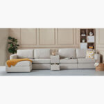 Imodular Fabric Right Arm Chaise