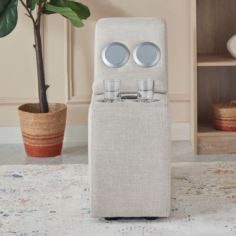 Imodular Fabric 2-Cup Holder Console with Storage Speaker and Charger - Image 3