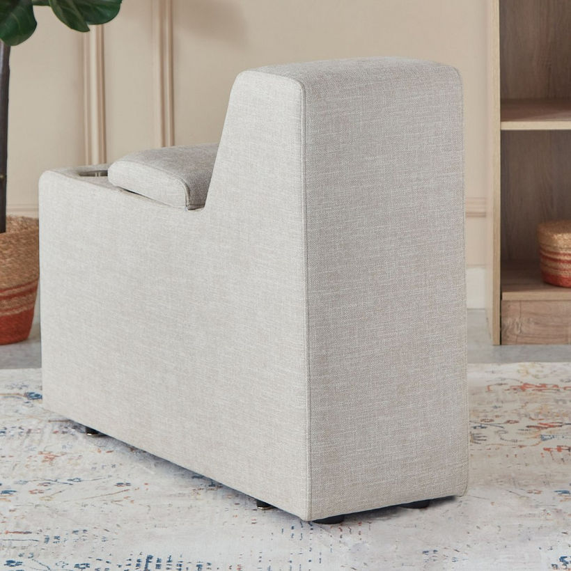 Imodular Fabric 2-Cup Holder Console with Storage Speaker and Charger - Image 4