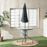 Movo Vera Torino Outdoor 4-Chair and Table Set with Umbrella