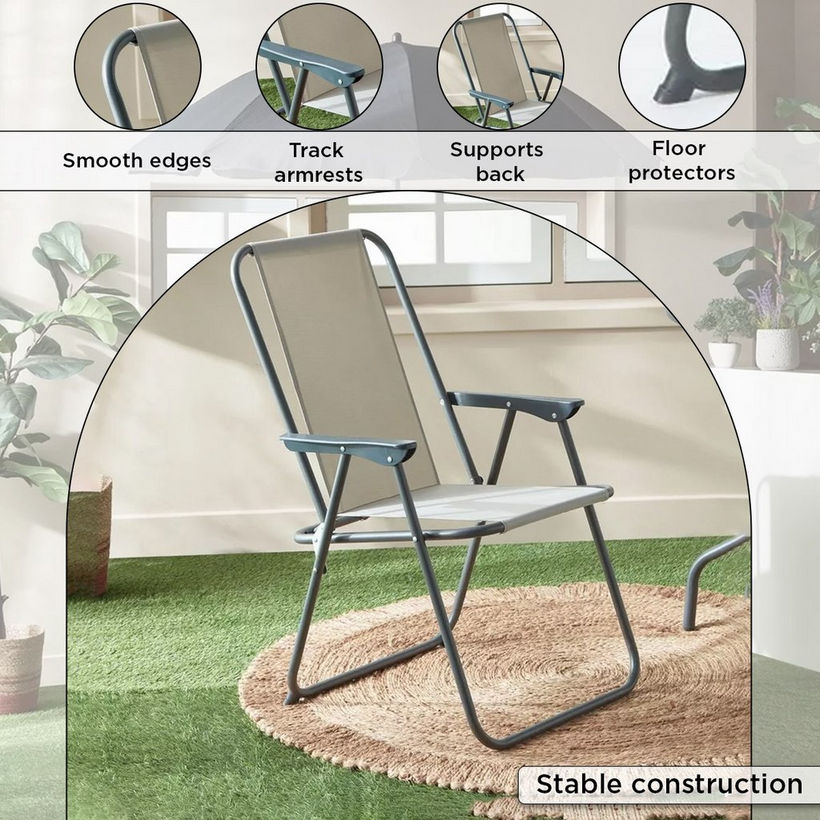 Movo Vera Torino Outdoor 4-Chair and Table Set with Umbrella - Image 7
