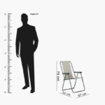 Movo Vera Torino Outdoor 4-Chair and Table Set with Umbrella