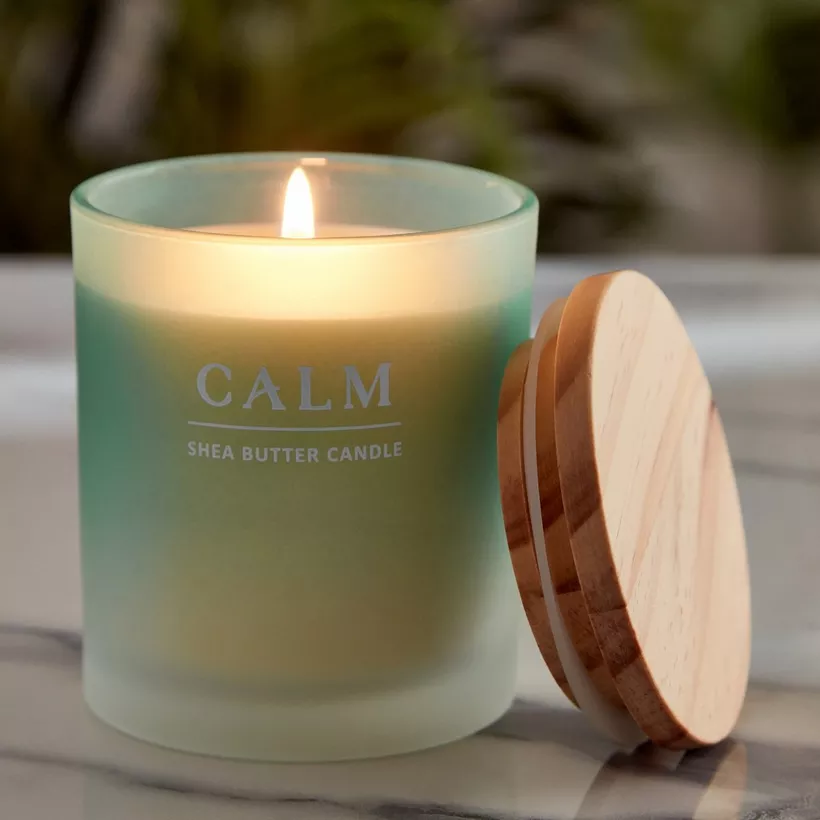 Nourish Calm Jar Candle with Wood Lid - 206 g - Image 3
