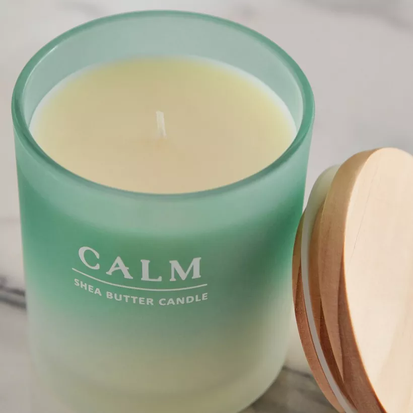 Nourish Calm Jar Candle with Wood Lid - 206 g - Image 4