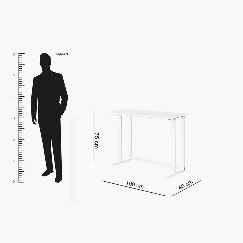 Norwich Narrow High Gloss Study Desk - Image 9