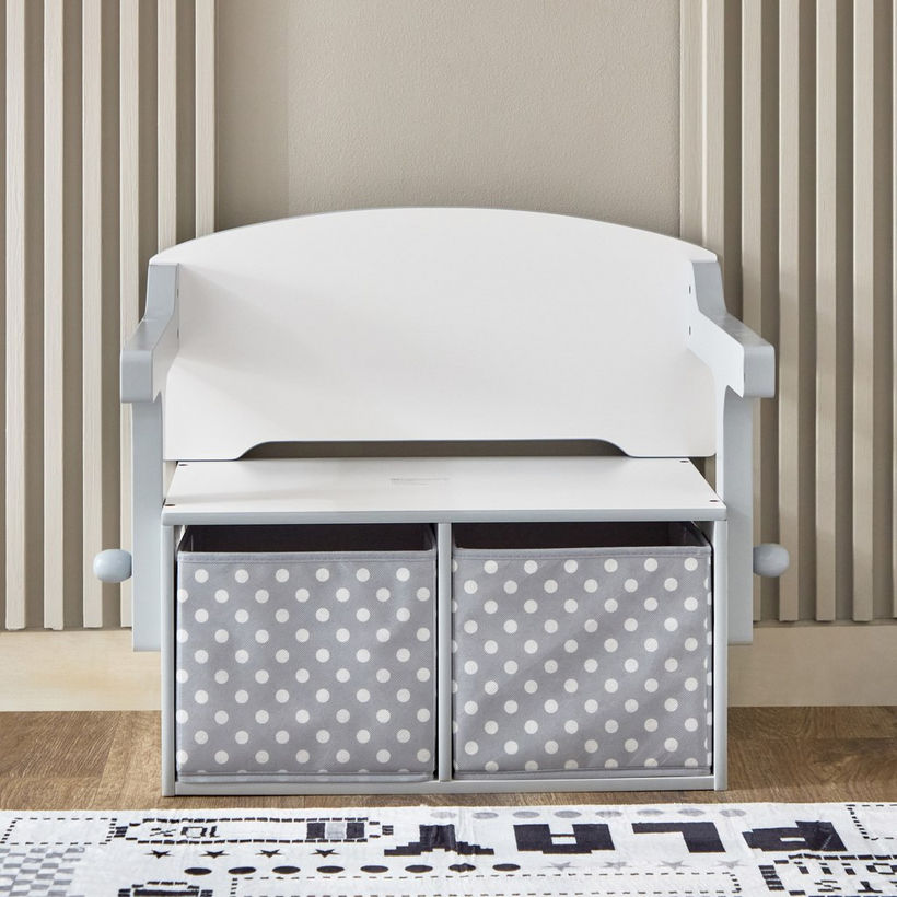 Vanilla Convertible Kids Toy Storage with Bench - Image 3