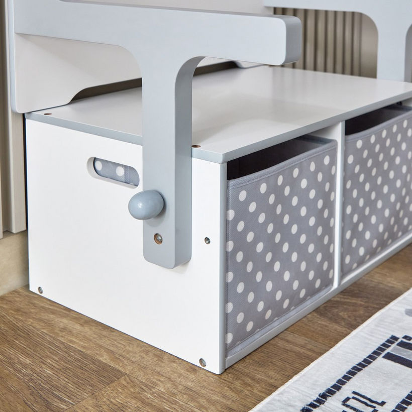 Vanilla Convertible Kids Toy Storage with Bench - Image 7