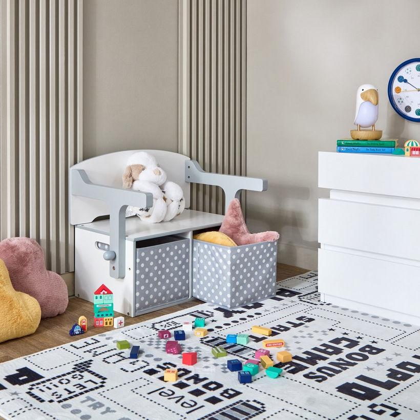 Vanilla Convertible Kids Toy Storage with Bench - Image 9