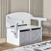 Vanilla Convertible Kids Toy Storage with Bench - Image 12