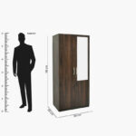 Kulltorp Plus 2-Door Wardrobe with Mirror and Lock