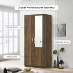 Kulltorp Plus 2-Door Wardrobe with Mirror and Lock