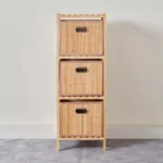 Natura Bamboo 3-Drawer Bathroom Cabinet