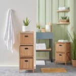 Natura Bamboo 3-Drawer Bathroom Cabinet