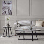 Barcelona 2-Piece Sintered Stone Coffee Table Set