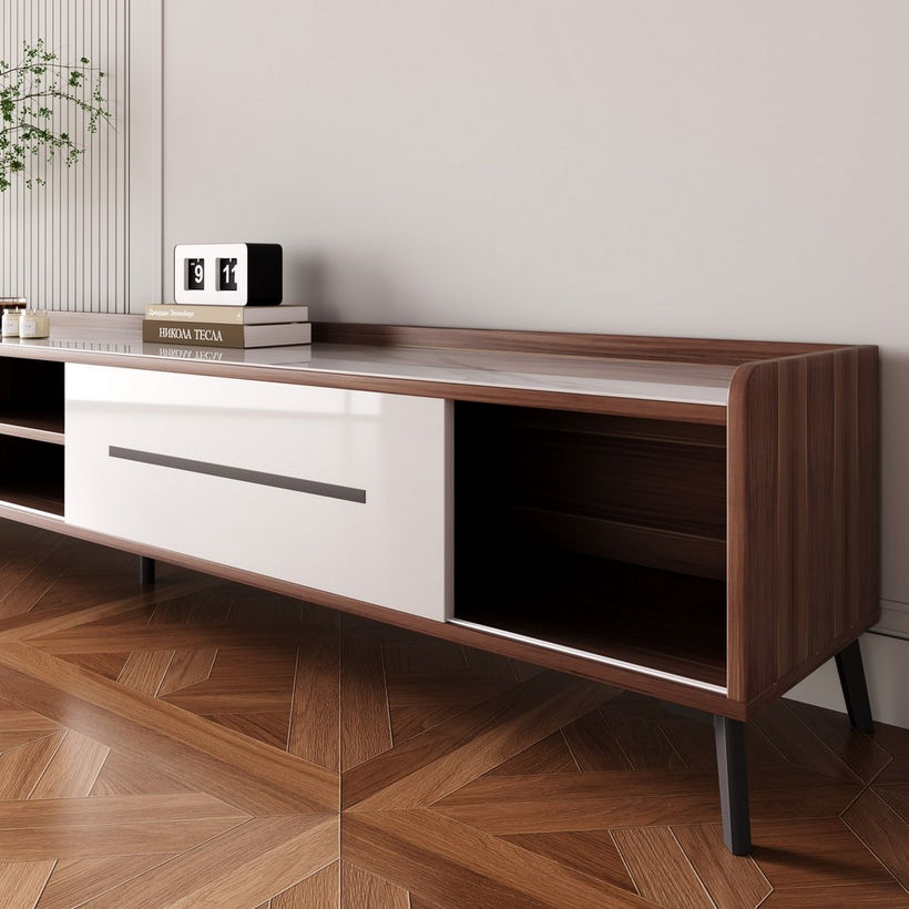 Modway 2 Metre TV Unit with Sintered Stone Top for TVs up to 80 inches - Image 6