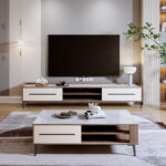 Modway 2 Metre TV Unit with Sintered Stone Top for TVs up to 80 inches