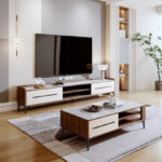 Modway 2 Metre TV Unit with Sintered Stone Top for TVs up to 80 inches