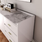 Pearl 2-Door 3-Drawer Sideboard with Sintered Stone Top