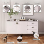 Pearl 2-Door 3-Drawer Sideboard with Sintered Stone Top