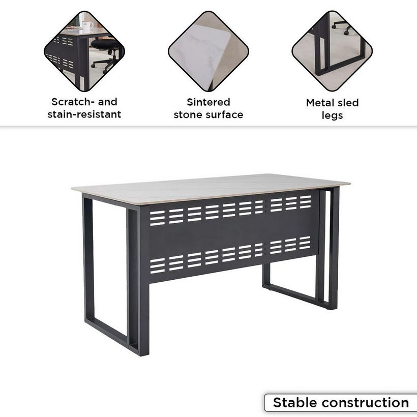 Marwell Sintered Stone Large Study Desk - Image 6