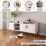 Pearl 1.5 Metre Sintered Stone Top TV Unit for TVs up to 65 inches